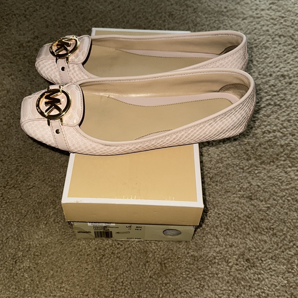 Pink Snake Pattern Michael Kors Flats - image 4